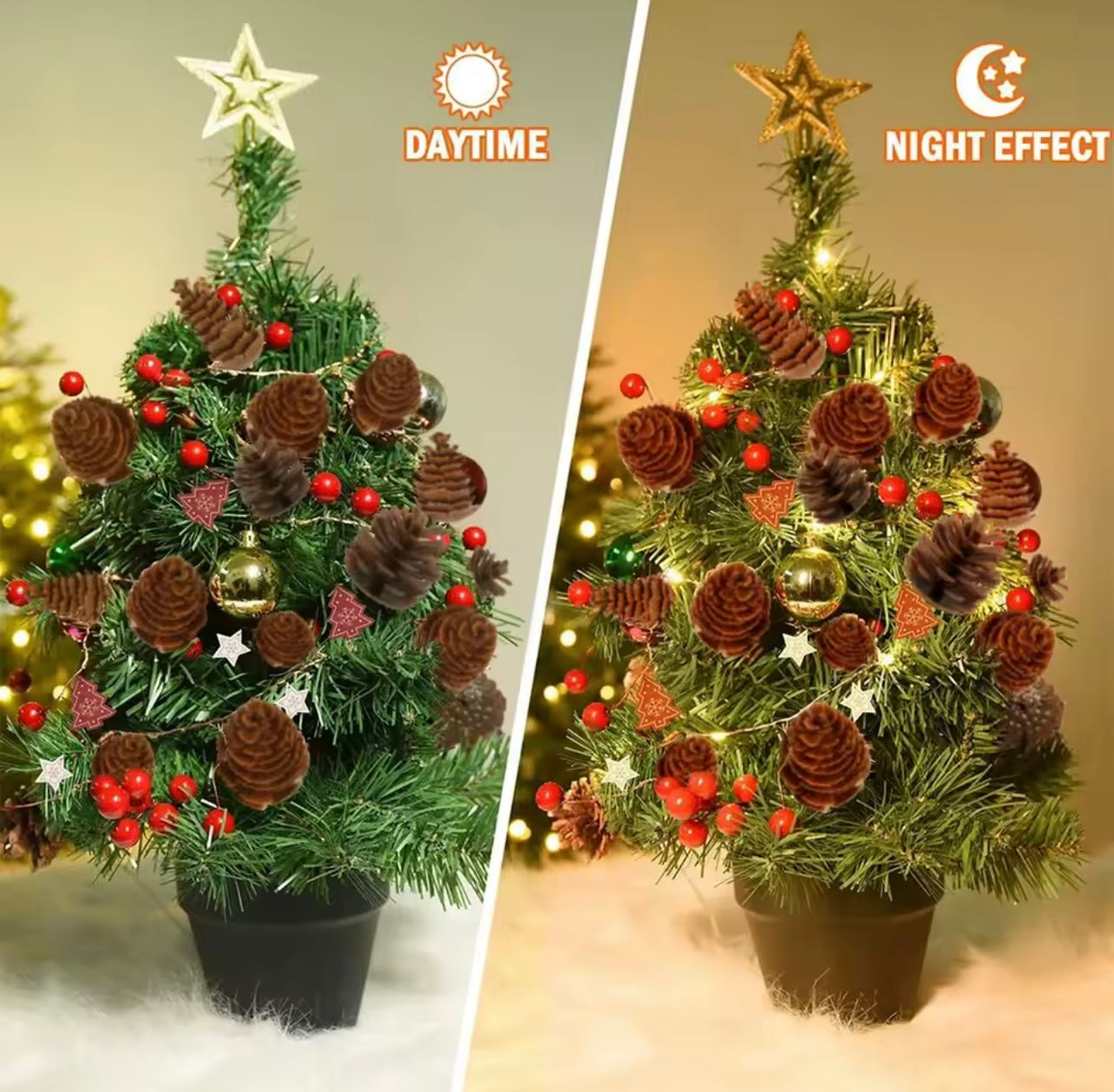 Pinecone LED String Lights
