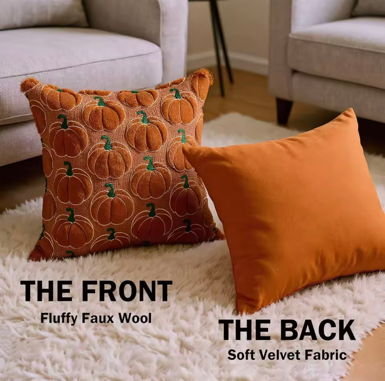 Pumpkin Pillow Cover